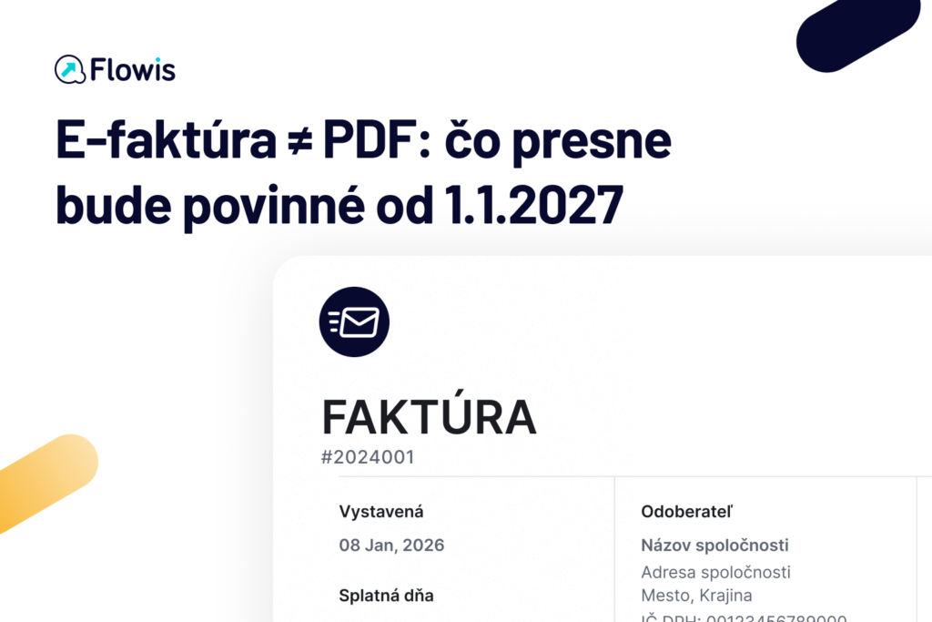 E-faktúra nie je PDF